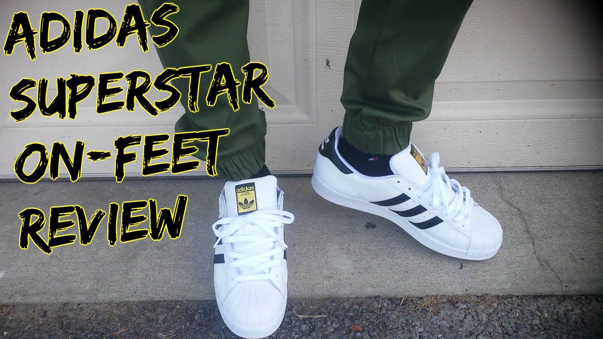 adidas superstan on feet